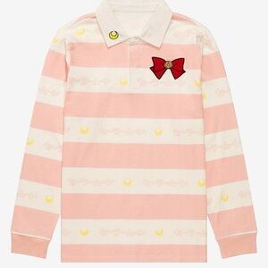 Pretty Guardian Sailor Moon Sailor Moon's Bow Long Sleeve Polo Shirt